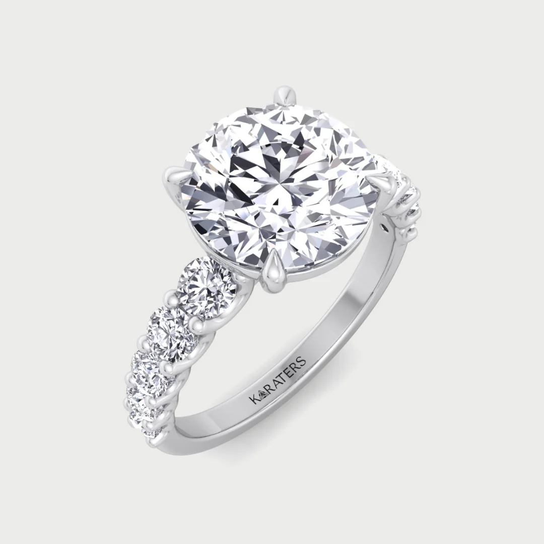 Round Lab Diamond Engagement Rings